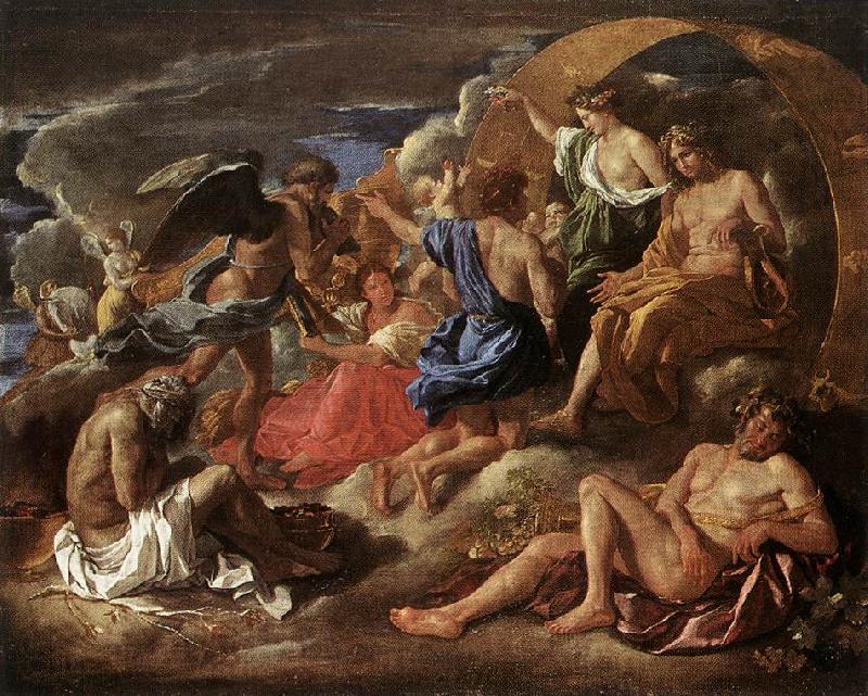 Nicolas Poussin Helios and Phaeton with Saturn and the Four Seasons